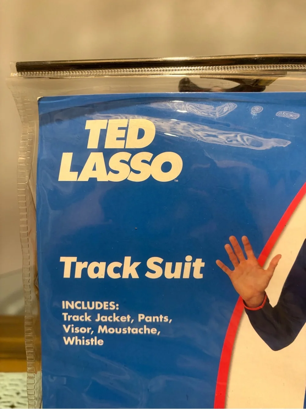 Ted Lasso -  Blue Track Suit Costume with Accessories- NWT adult Med